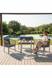 Hanah Home Conjunto de Jardín Manolya - Gris oscuro